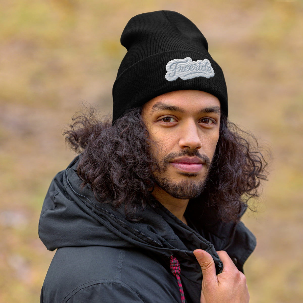 Bonnet – Freeride – noir – vue de face