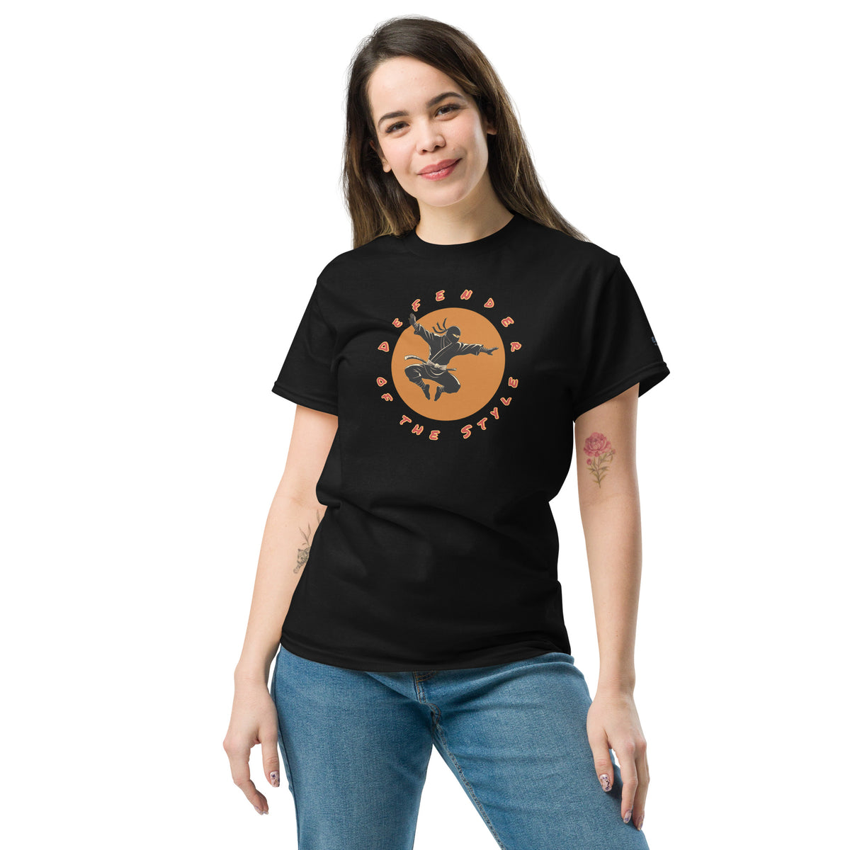 T-Shirt – Défenseur du Style – noir – vue de face