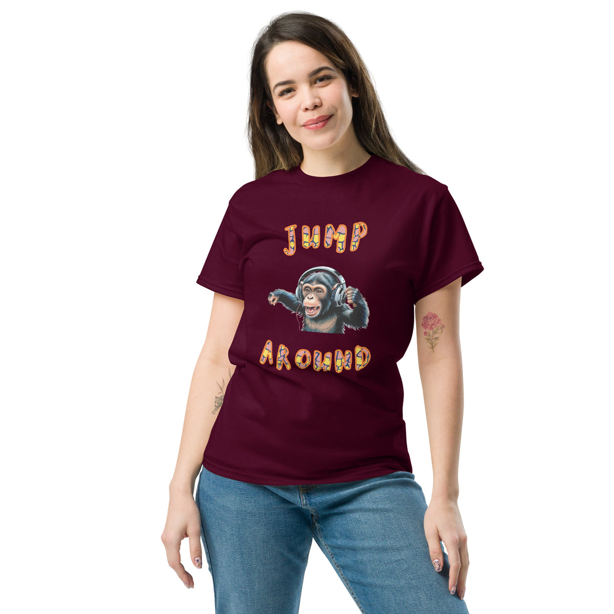 T-Shirt - Monkey Music I – marron – vue de face