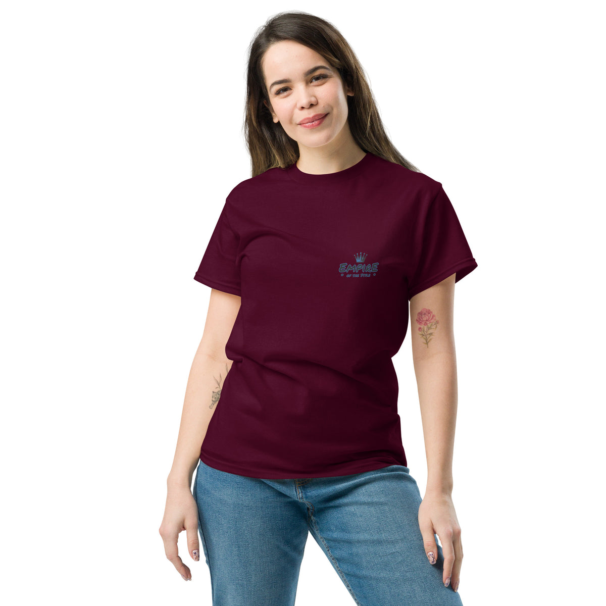 T-Shirt – Empire of the Style II – Kastanienbraun – Vorderansicht
