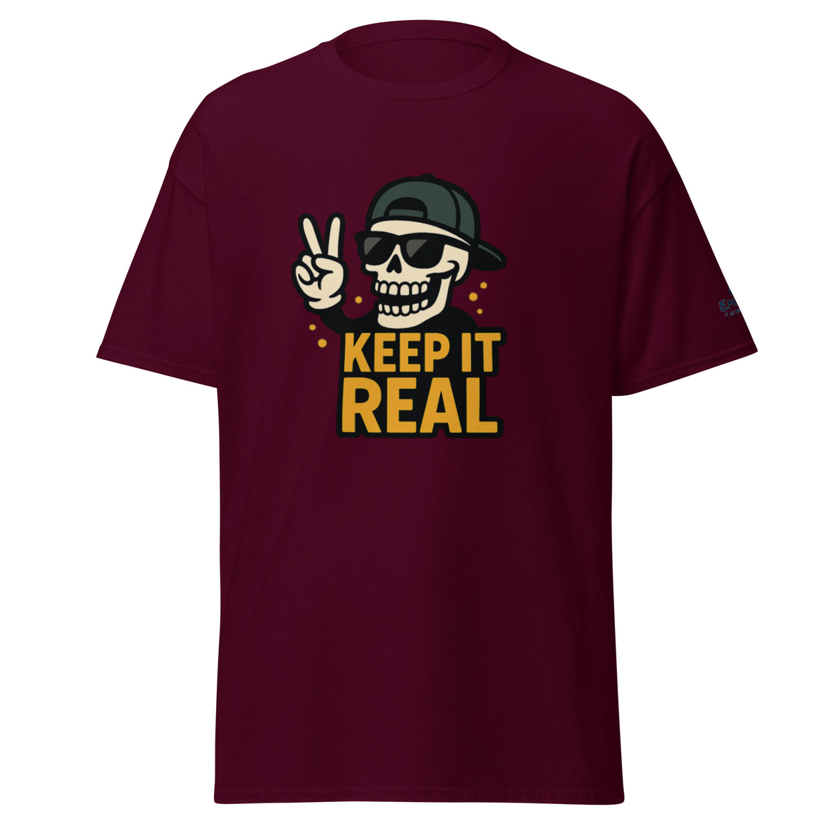 T-shirt – Keep It Real – marron – vue de face