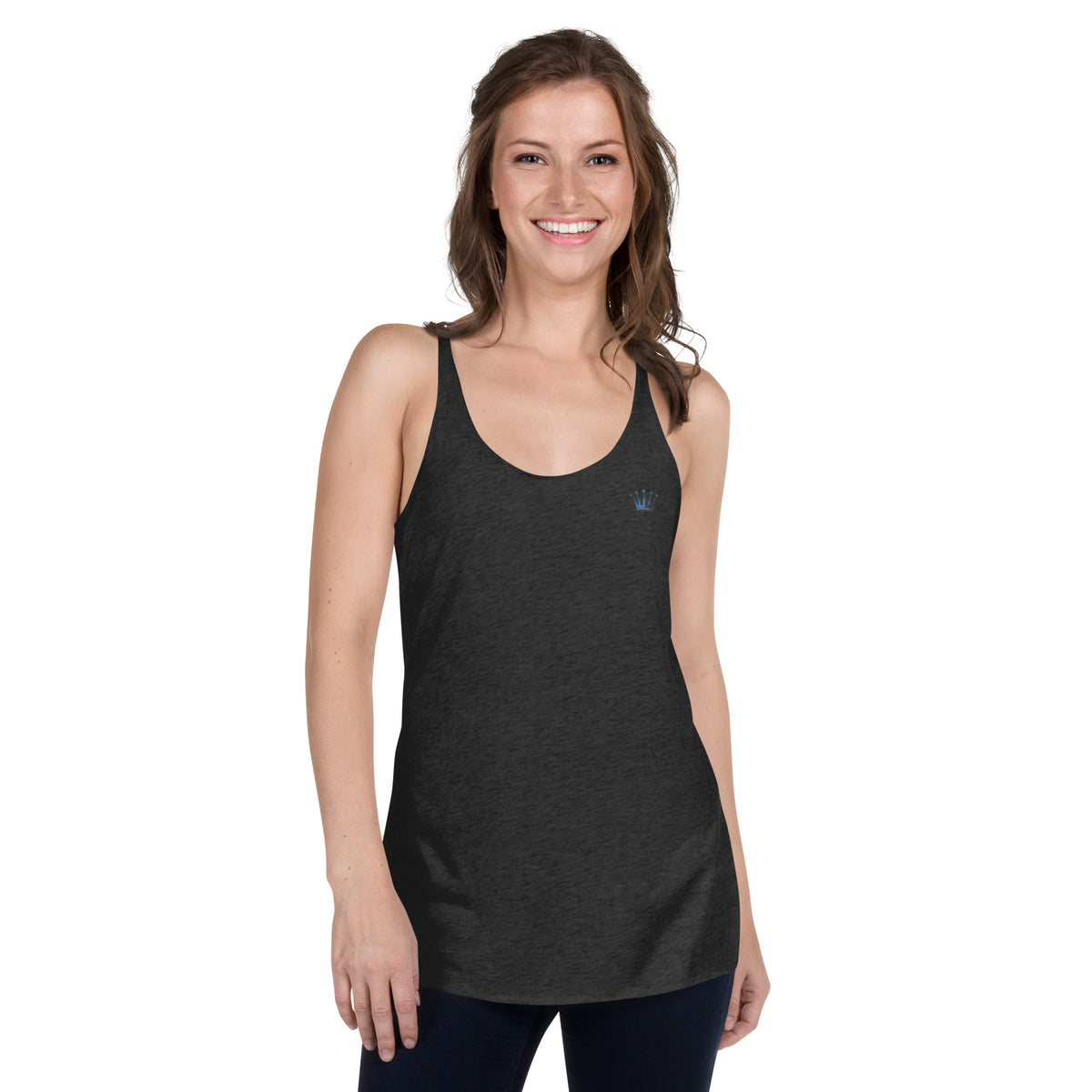 Racerback-Tanktop – Empire of the Style Crown – Vintage Schwarz – Rückansicht