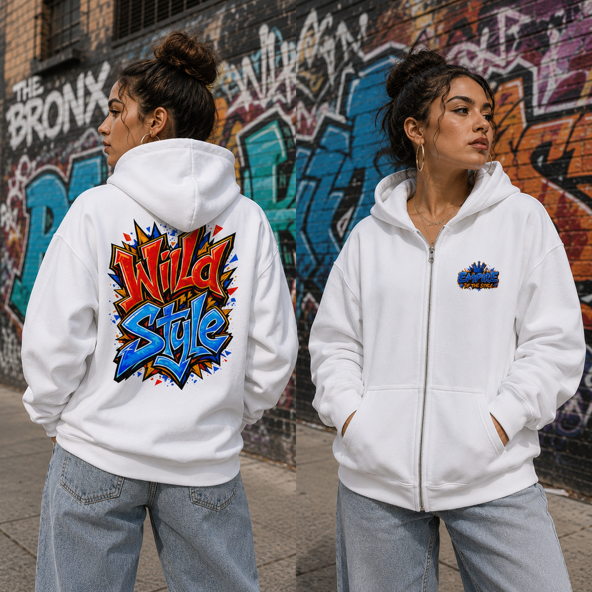 Sweat à capuche zippé Wild Style – vue du produit 1
