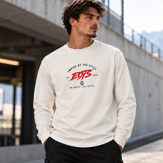 EOTS No Rules – Unisex-Langarmshirt Vintage White