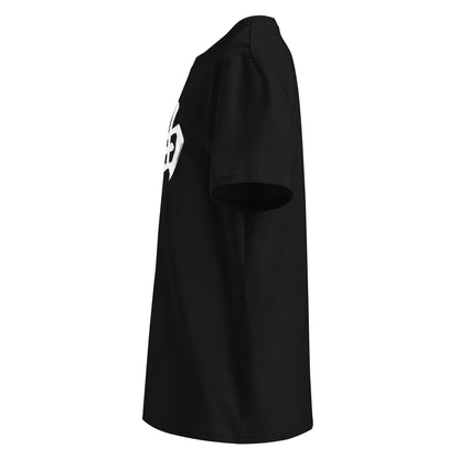 Jiyū 自由 Unisex Bio-T-Shirt in Schwarz – Seitenansicht